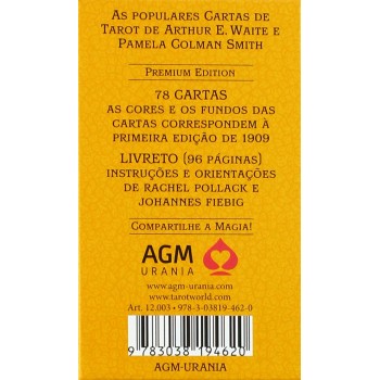 Tarot de A.E. Waite Tarot kortos Premium standartas Portugališkas leidimas AGM