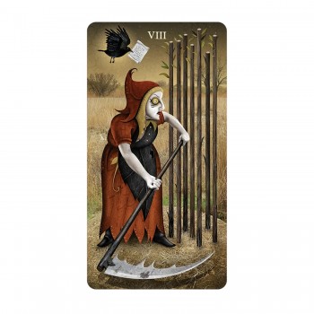 Deviant Moon Tarot Borderless Taro kortos Mini leidimas US Games Systems