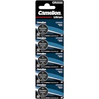 Camelion CR2025 5BL ličio baterija, moneta, 5 vnt.