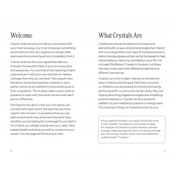 Crystal Orakulo kortos Leaping Hare Press