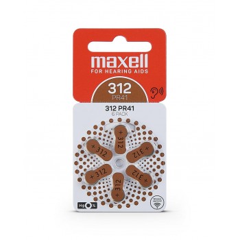 Maxell 312 baterijos klausos aparatams 60 vnt.