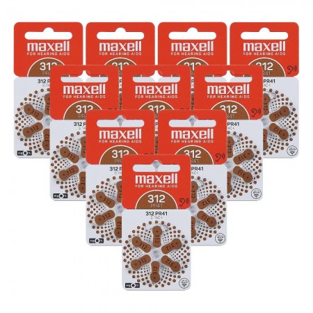 Maxell 312 baterijos klausos aparatams 60 vnt.
