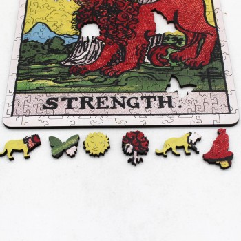 Tarot: The Strength (Rider-Waite) Dėlionė Iš Medžio (250 detalių) Fantasy Puzzles