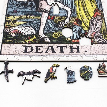 Tarot: Death (Rider-Waite) Dėlionė Iš Medžio (250 detalių) Fantasy Puzzles