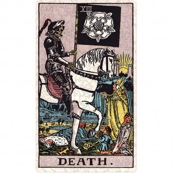 Tarot: Death (Rider-Waite) Dėlionė Iš Medžio (250 detalių) Fantasy Puzzles