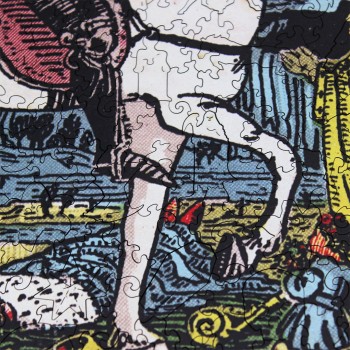 Tarot: Death (Rider-Waite) Dėlionė Iš Medžio (250 detalių) Fantasy Puzzles