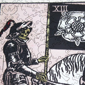 Tarot: Death (Rider-Waite) Dėlionė Iš Medžio (250 detalių) Fantasy Puzzles