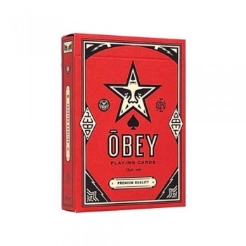 Obey žaidimo kortos raudonos Theory11