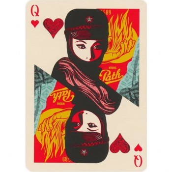 Obey žaidimo kortos raudonos Theory11