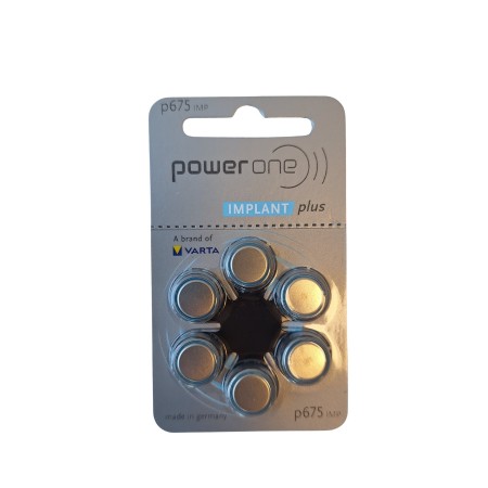 Varta 675 Implant Power One klausos baterijos 6 vnt.