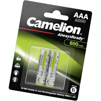 Camelion AlwaysReady AAA R03 800 mah pakraunamos baterijos 2 vnt.