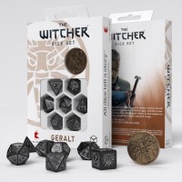 Kosmetinis defektas The Witcher Geralt Silver Sword kauliukų rinkinys juodos ir sidabro sp