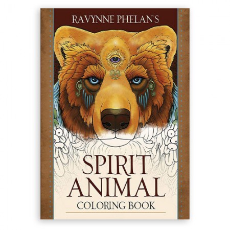 Ravynne Phelan's Spirit Animal Spalvinimo knyga Blue Angel
