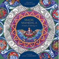 Magic Mandala a Book of Coloring in spalvinimo knyga Blue Angel