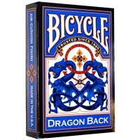 Bicycle Dragon Back kortos seno leidimo (mėlynos)