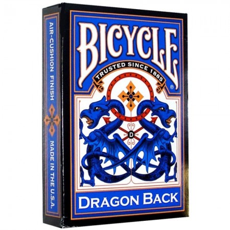 Bicycle Dragon Back kortos seno leidimo (mėlynos)