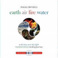 Earth Air Fire Water knyga ir 2 CD meditacijoms Blue Angel