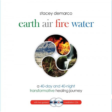 Earth Air Fire Water knyga ir 2 CD meditacijoms Blue Angel