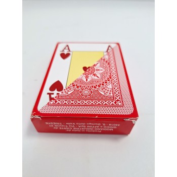 Kosmetinis defektas Poker Modiano žaidimų kortos (raudonos) 