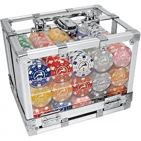 Pokerio žetonai lagaminėlyje 14g. 600 vnt. rinkinys Modiano