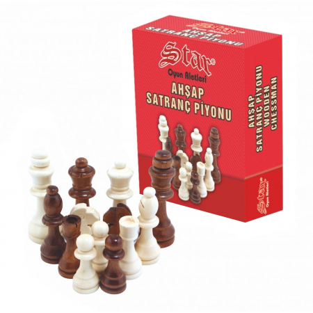 Kosmetinis defektas Mediniai Šachmatai No.4 Star