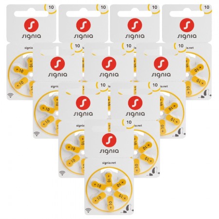 Signia 10 PR70 6BL klausos baterijos 60 vnt.
