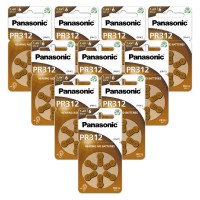 Panasonic 312 PR41 baterijos klausos aparatams 60 vnt.