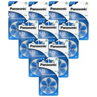 Panasonic 675 PR44 6BL baterijos klausos aparatams 60 vnt.