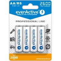 EverActive R6 2600 Pro Line šarminės baterijos, 4 vnt.