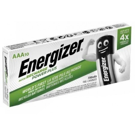 Energizer HR03 AAA Power Plus 700mAh pakraunamos baterijos,10 vnt.