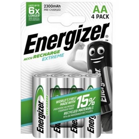 Energizer HR6 AA Extreme 2300mAh baterijos, 4 vnt.