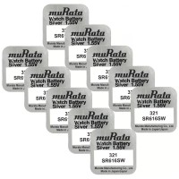Murata 321 SR616SW sidabro oksido baterijos 10 vnt.