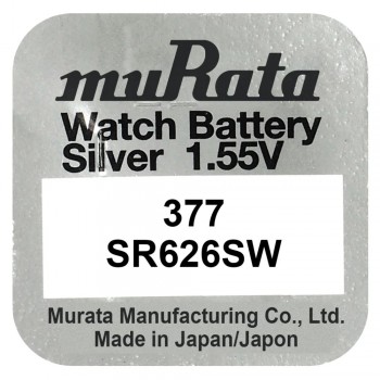 Murata 377 (SR626) sidabro oksido laikrodžių baterijos 10 vnt.