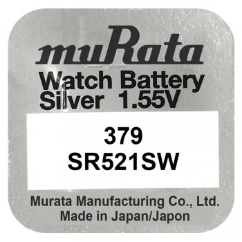 Murata 379 (SR521SW) sidabro oksido baterijos 10 vnt.
