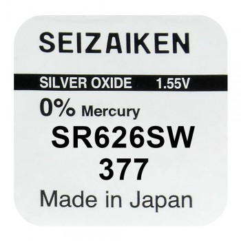 Seizaiken 377 (SR626SW) sidabro oksido baterijos 10 vnt.