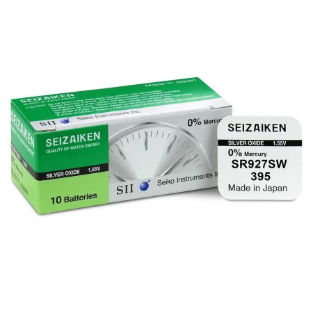 Seizaiken 395 (SR927SW) sidabro oksido baterijos 10 vnt.
