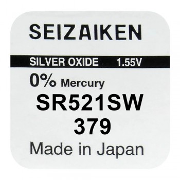 Seizaiken 379 (SR521SW) sidabro oksido baterijos 10 vnt.