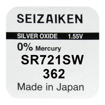 Seizaiken 362 (SR721SW) sidabro oksido baterijos 10 vnt.