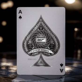 James Bond Agent 007 Sidabrinis leidimas žaidimo kortos Theory11 