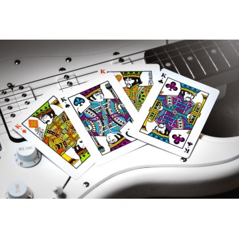 The Beatles specialaus leidimo žaidimo kortos (juodos) Theory11 