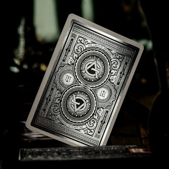 Artisan žaidimo kortos sidabro spalvos leidimas Theory11