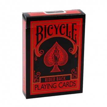 Bicycle Rider Back Reverse kortos (raudonos ir juodos sp.)