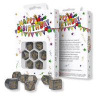 Happy Birthday kauliukų rinkinys - Confetti Q-WORKSHOP