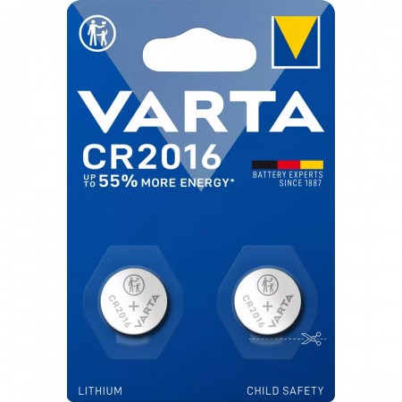 Varta CR2016 ličio baterijos 2 vnt.
