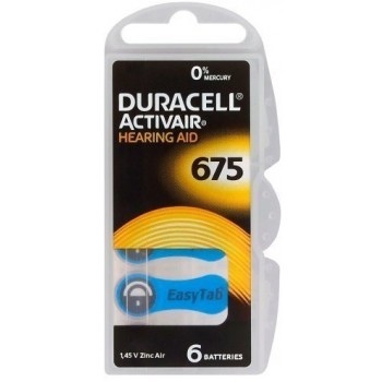 Duracell Activair 675 baterijos klausos aparatams 6 vnt. Duracell Activair 675 baterijos klausos aparatams 6 vnt.