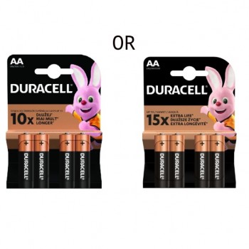 Duracell Basic MN1500 AA šarminės baterijos 4 vnt.
