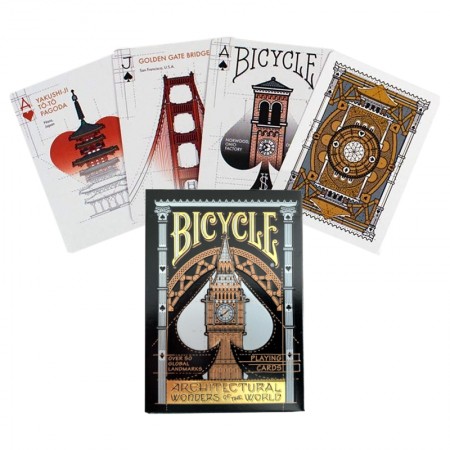 Kosmetinis defektas Bicycle Architectural Wonders of the World kortos