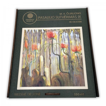 M.K. Čiurlionis Pasaulio sutvėrimas IX Medinė Dėlionė M Dydis (150 detalių) Fantasy Puzzles