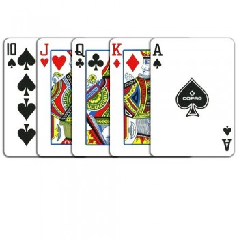 Copag Elite Poker dviguba žaidimo kortų kaladė Regular dydis (raudona/mėlyna)