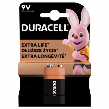 Duracell 9V šarminė baterija 1 vnt. Duracell 9V šarminė baterija 1 vnt.